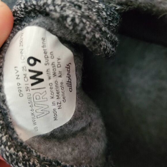 Allbirds Women's Dark Grey Wool Runner Shoes Size 9 - Picture 8 of 8